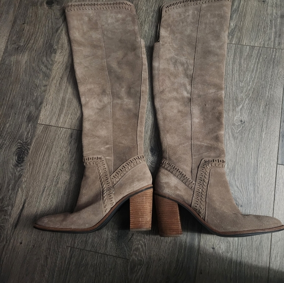 Vince Camuto Tan Over the Knee Boots - Picture 3 of 8
